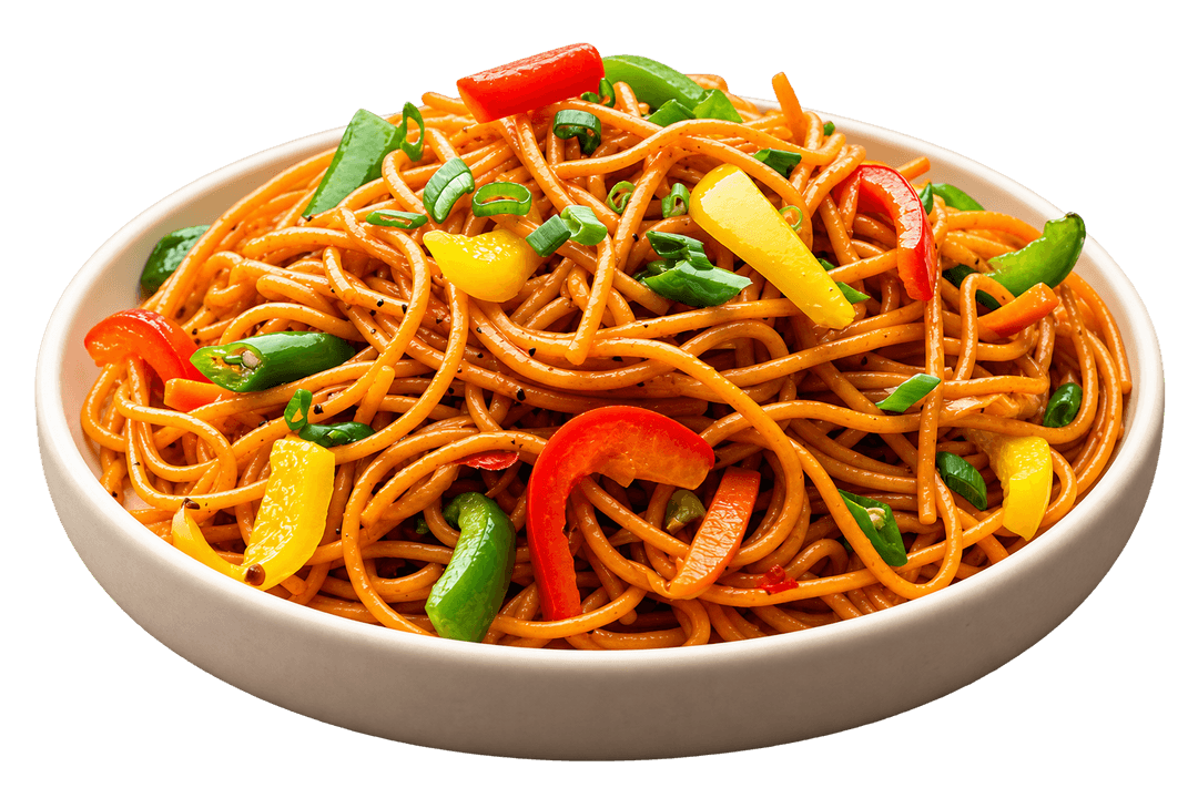 Innila Hakka Noodles freshly cooked in a bowl